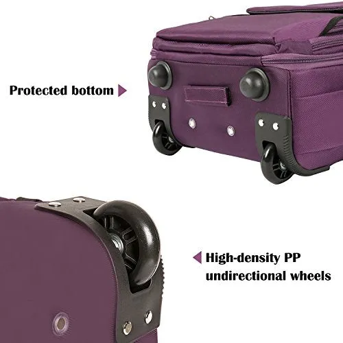 19 Inches Large Storage Multifunction Waterproof Travel Wheeled Rolling Backpack By Hollyhome,