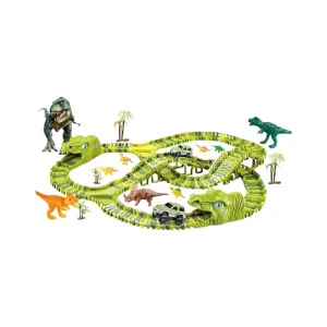 240Pcs Flexible Track Dinosaur World Race Toys