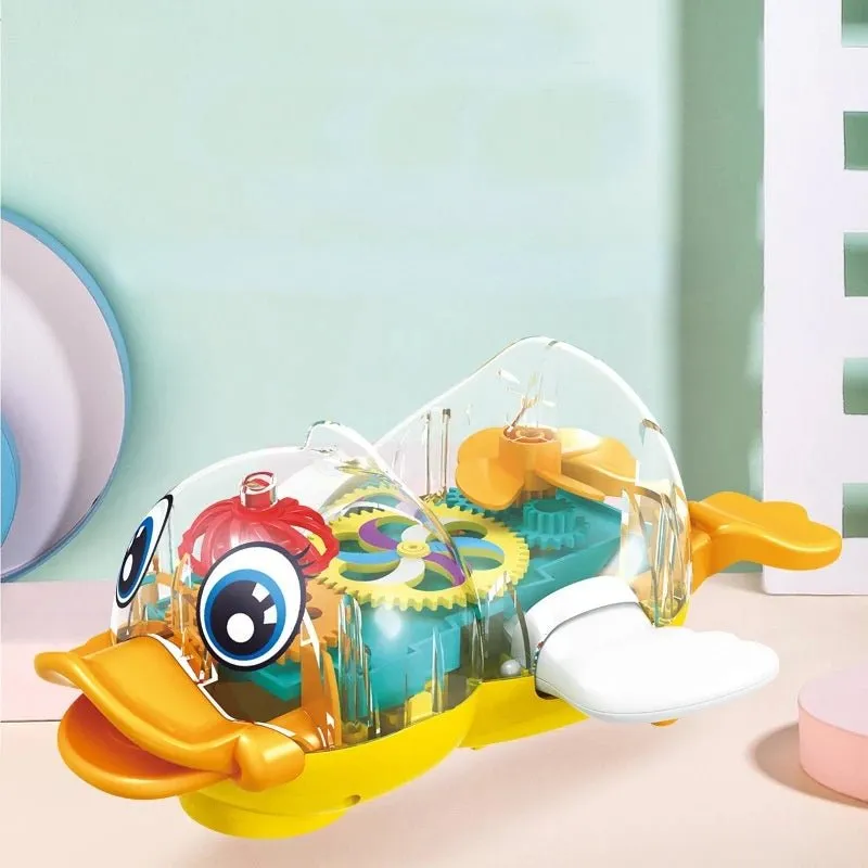 360 Degree Rotating Transparent Gear Duck