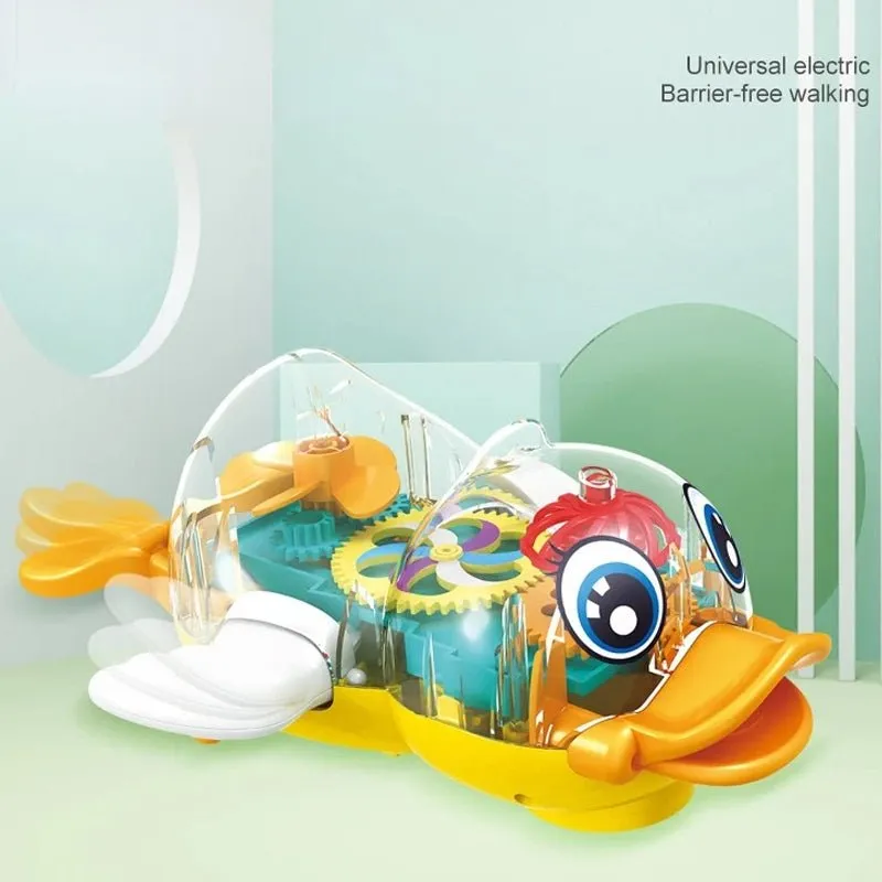 360 Degree Rotating Transparent Gear Duck