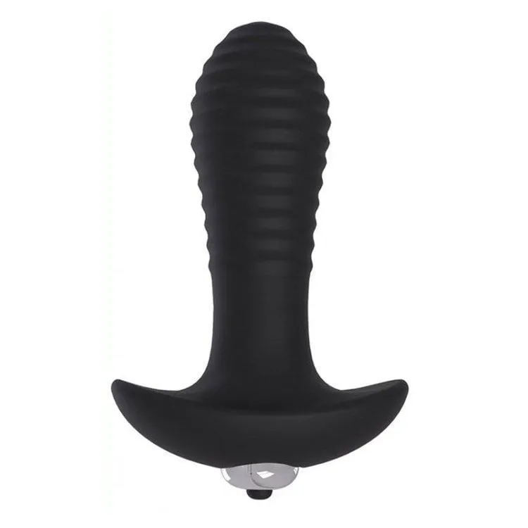 6359M      Silicone Waterproof Spiral Anal Vibrator - LAST CHANCE - Final Closeout!