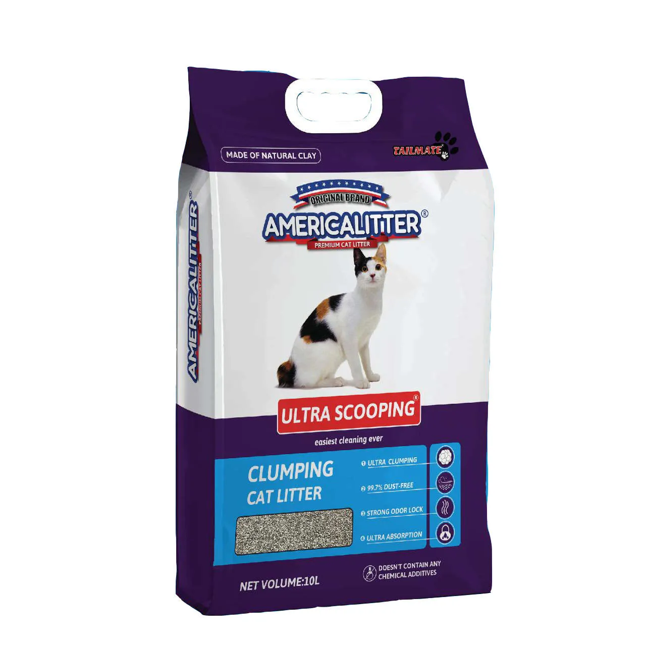 America Litter Ultra SCOOPING Clumping Cat Litter 10L