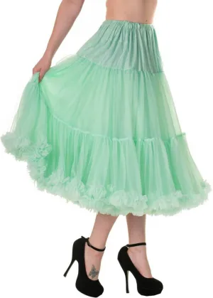 Banned 50's Petticoat Long Mint Color