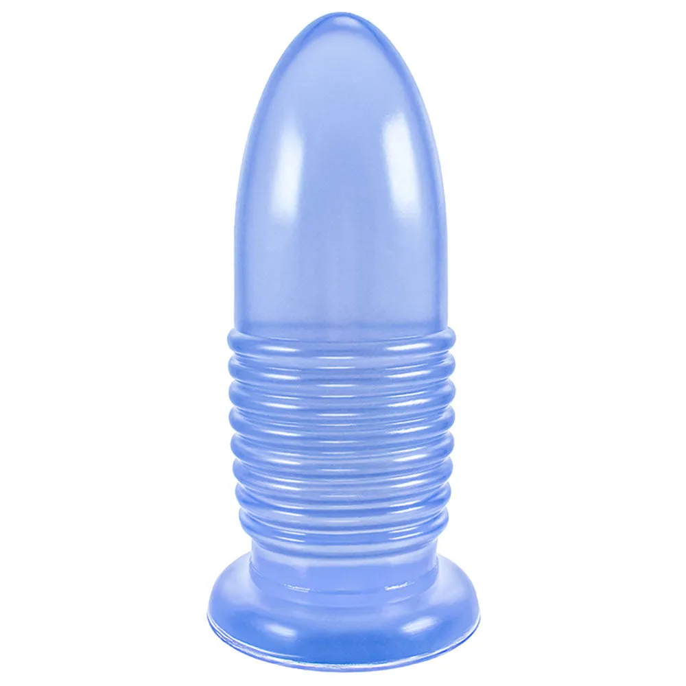 Big Bullet Anal Dildo Butt Plug - Soft Suction Cup Hands-free Sex Toys for Women Men