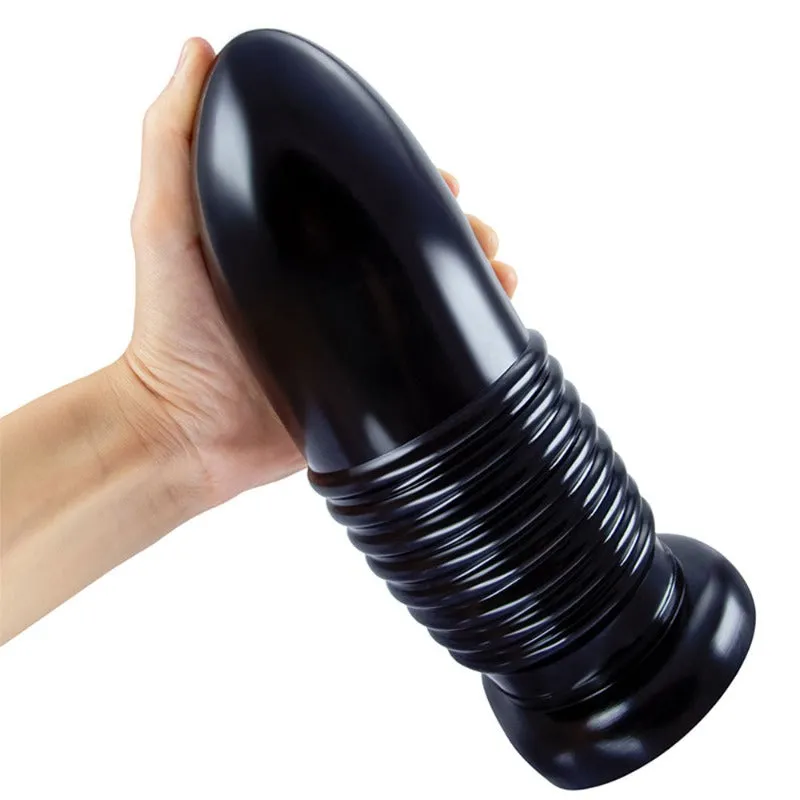 Big Bullet Anal Dildo Butt Plug - Soft Suction Cup Hands-free Sex Toys for Women Men