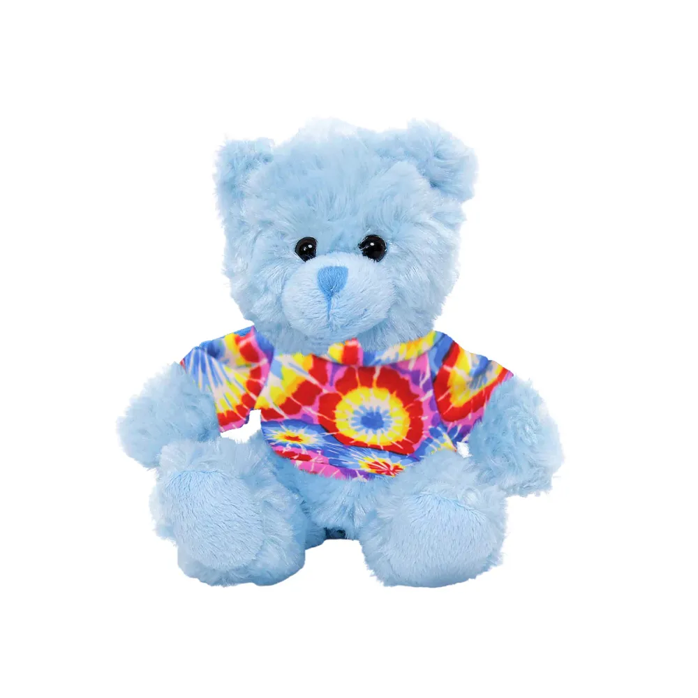 Blue Teddy Bear Stuffed Animal Personalized Shirt 11 Inches