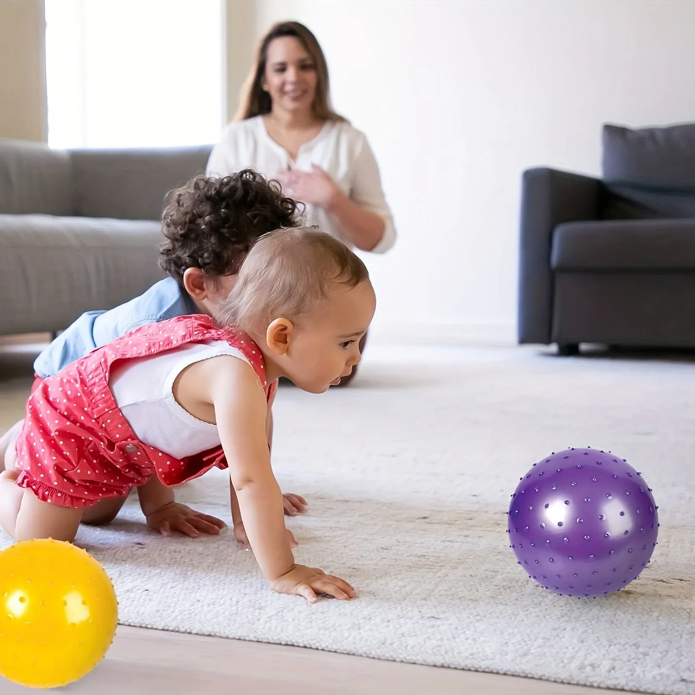 Bouncy Massage Balls for Babies  Indoor and Outdoor Fun