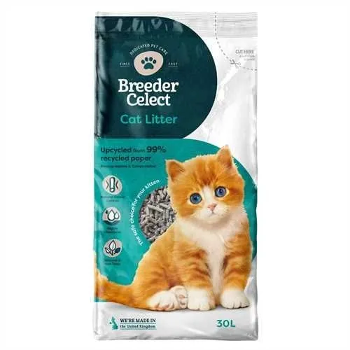 Breeder Celect Non Clumping Cat Litter 30 Litre