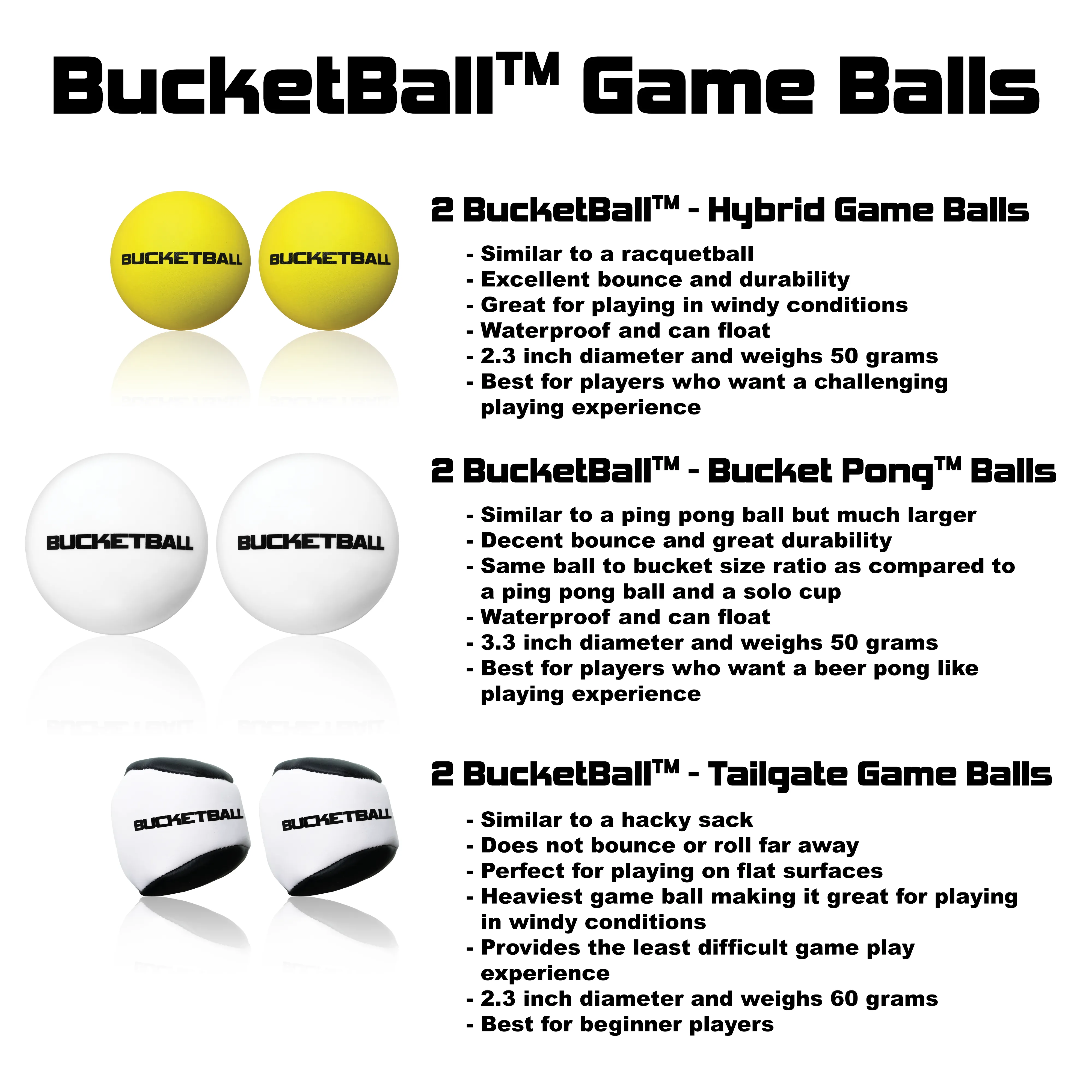 BucketBall - Team Color Edition - Combo Pack (Black/Red)