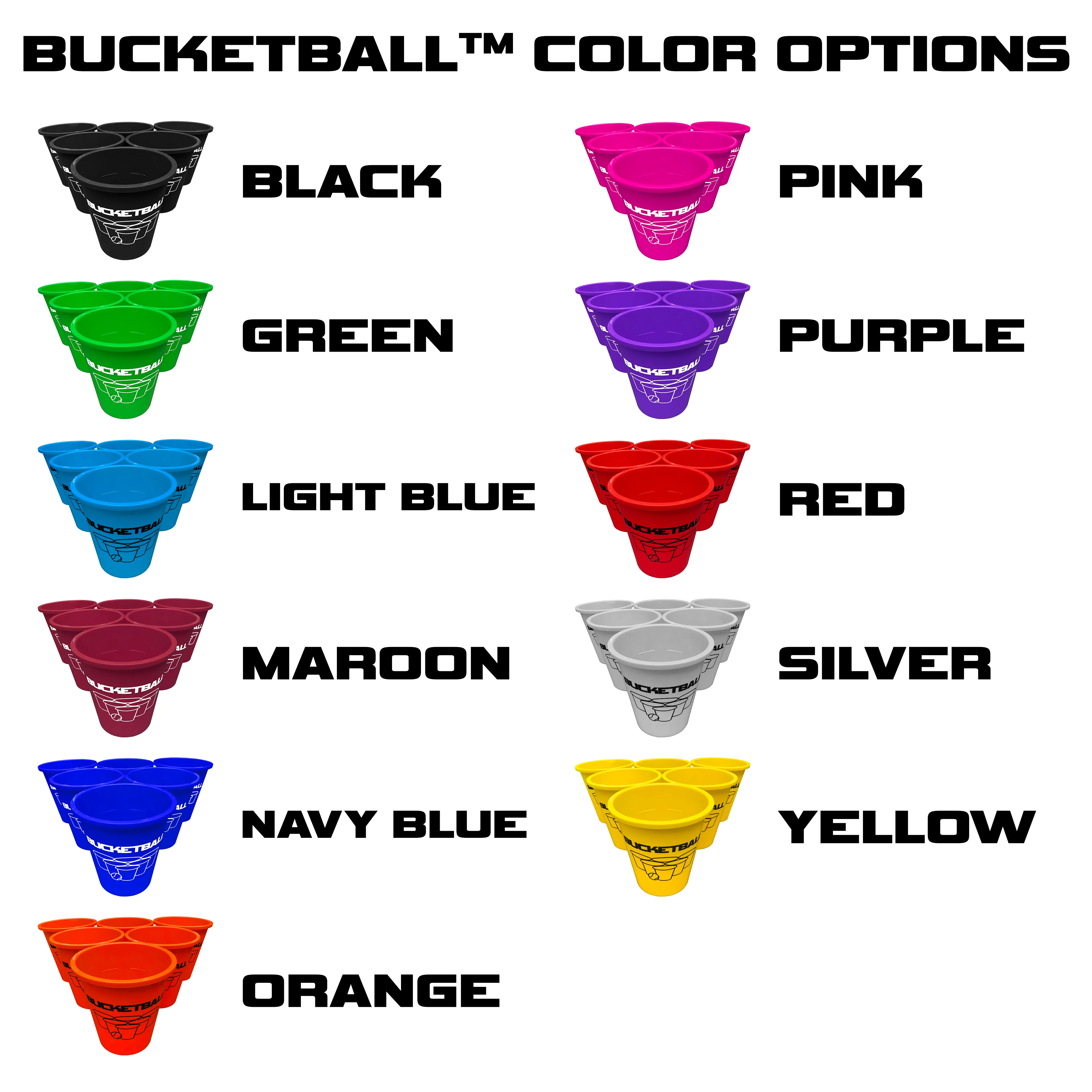 BucketBall - Team Color Edition - Party Pack (Pink/Silver)