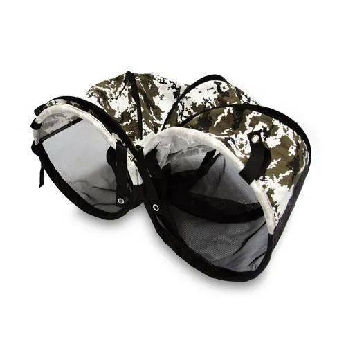 Camo Black And White Play Tunnel Dog Toy