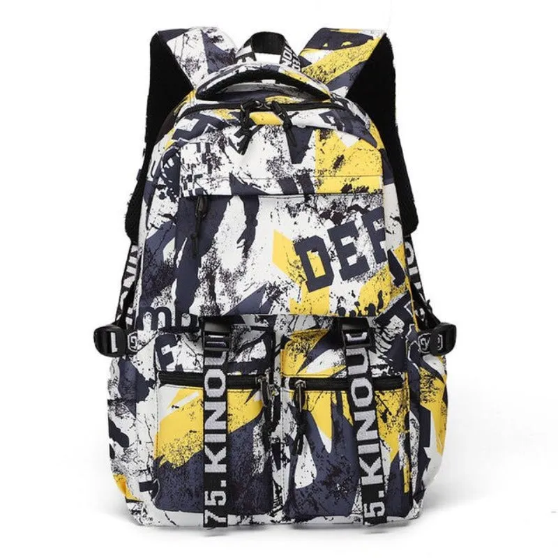 Canvas Letter Printing School Backpacks For Girls