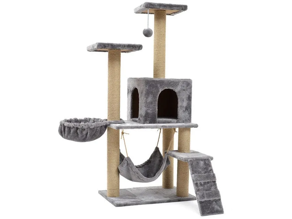 Cat Tree & Scratching Light Grey Beige 60*40*140 Design A