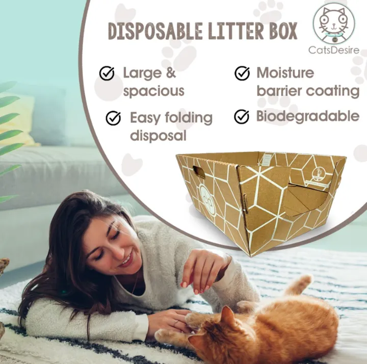 CATS DESIRE DISPOSABLE LITTER BOXES