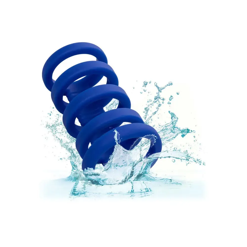 Colt Silicone Blue Waterproof Cock Cage for Him