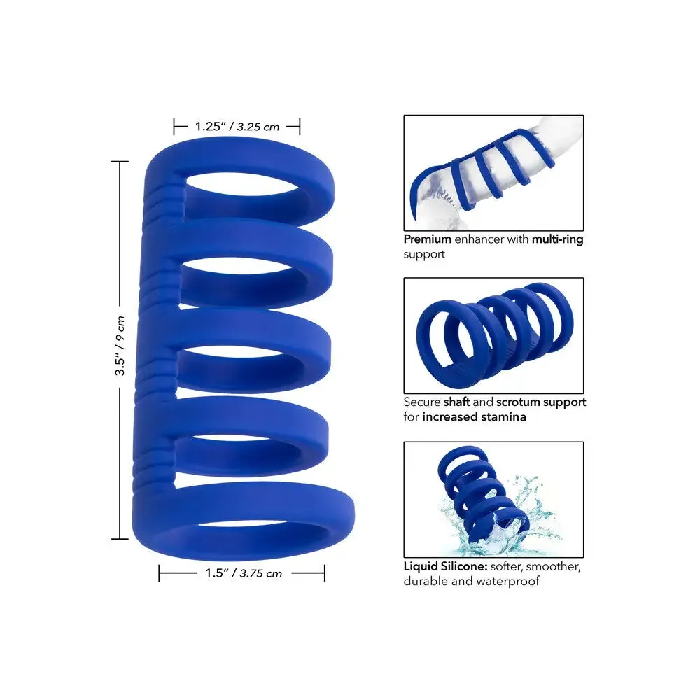 Colt Silicone Blue Waterproof Cock Cage for Him