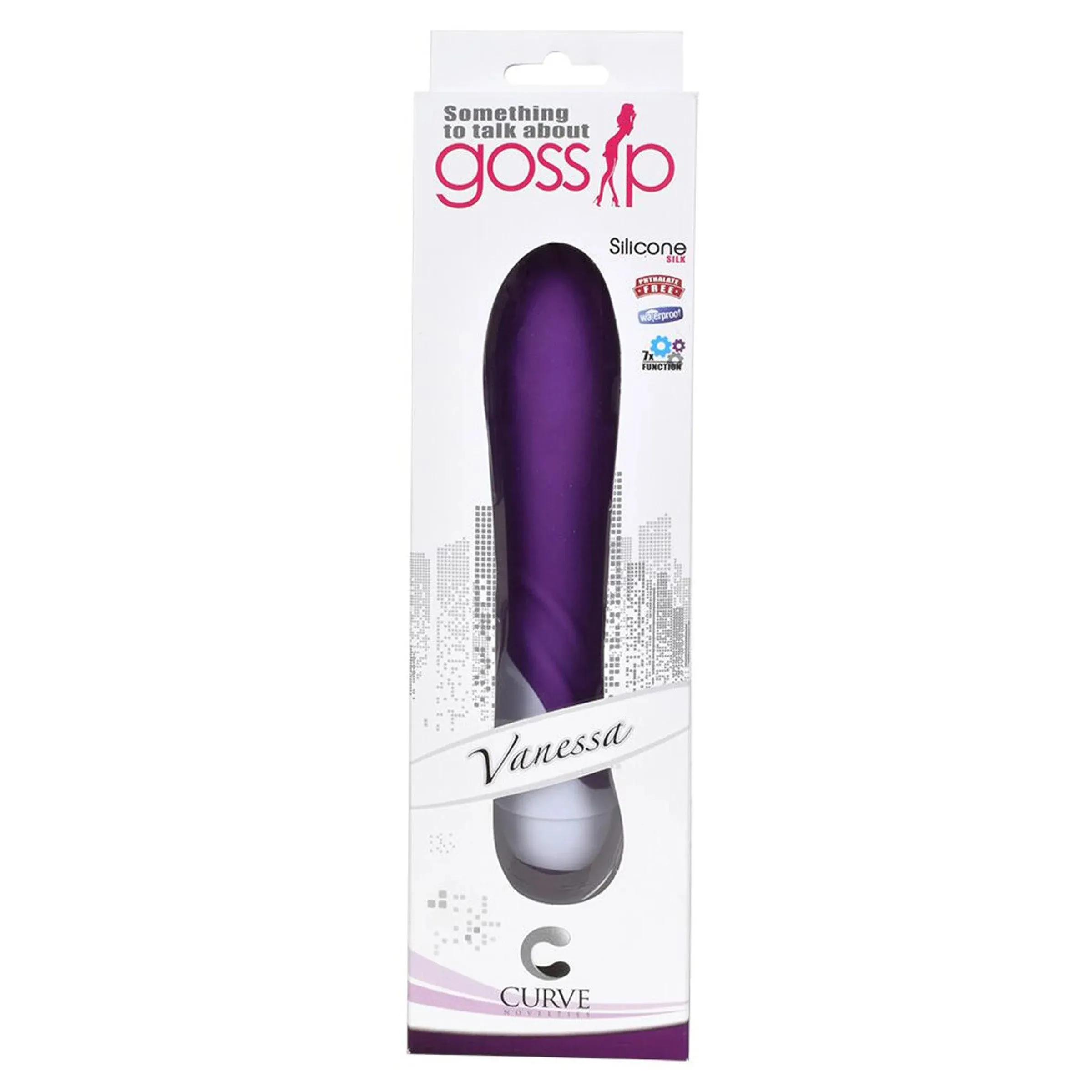 Curve Toys Gossip Vanessa Waterproof Silicone Vibrator