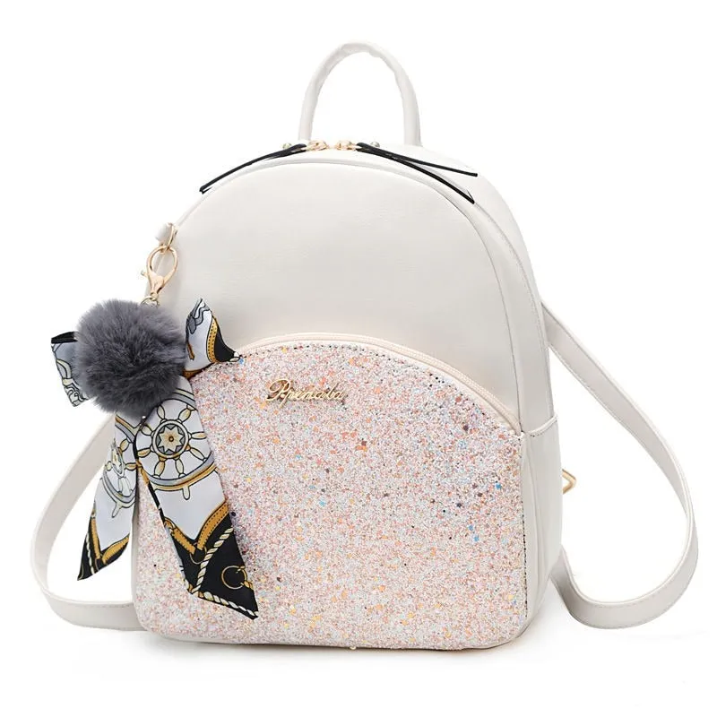 Designer PU Leather School Backpacks For Girls