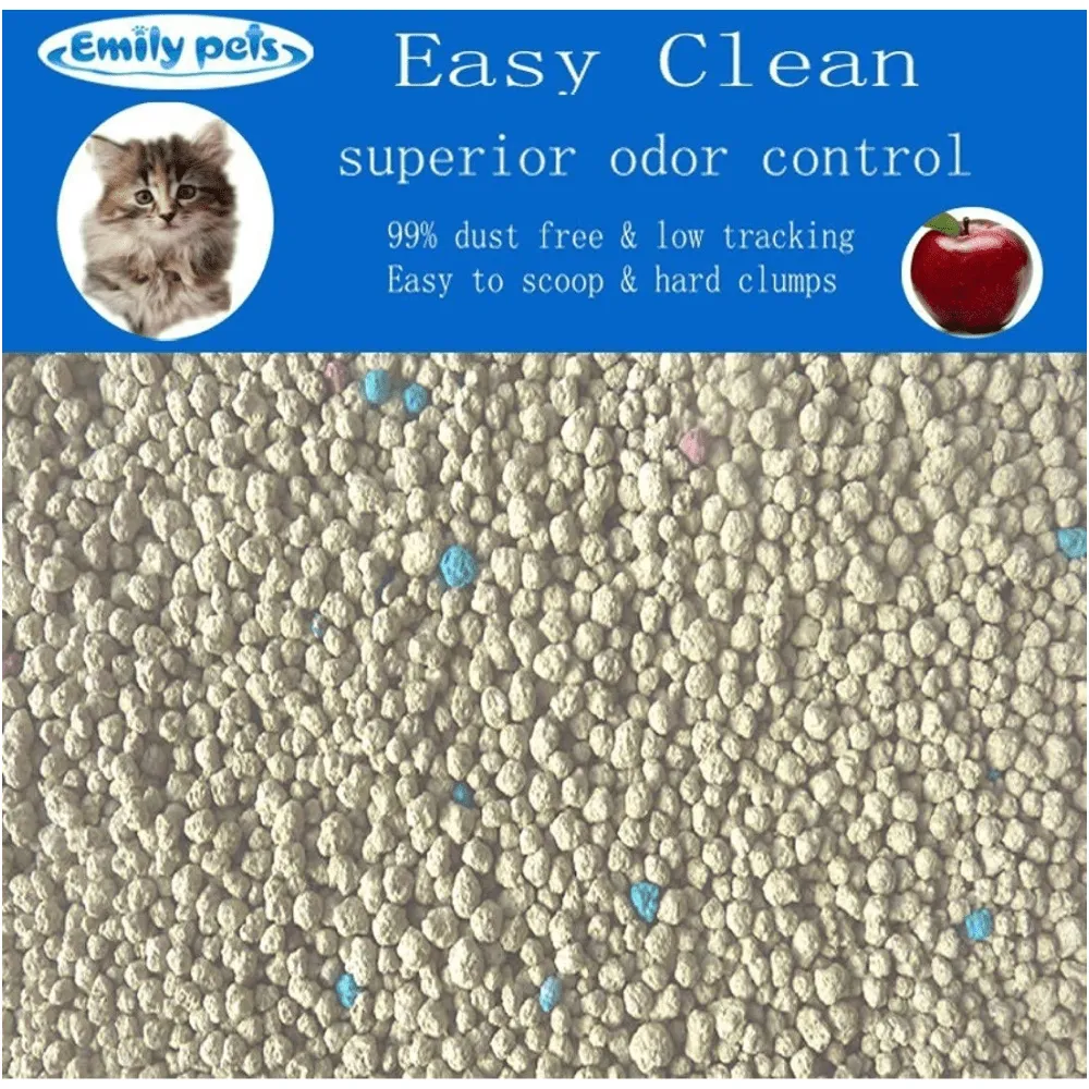 Emily Pets Lemon and Rose Fresh Scented Bentonite Cat Litter Combo (8kg 4kg)