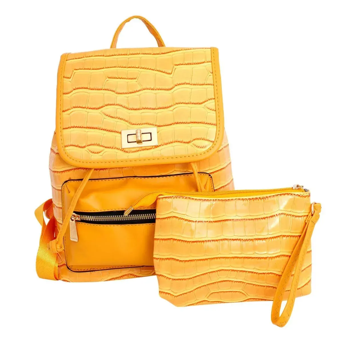 Fashionable Yellow Backpack: Perfect Travel Carry-Ons & Everyday Bag for Women