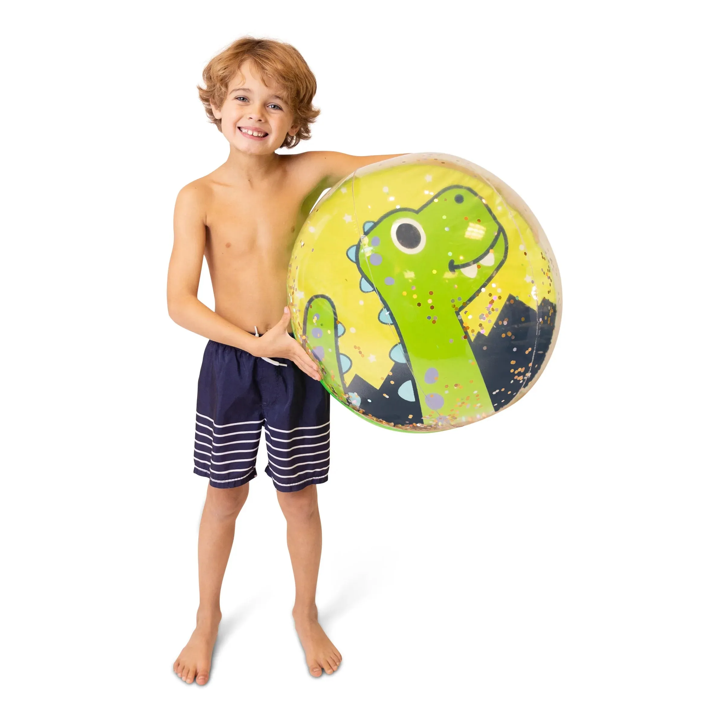 Giant Sparkly Beach Ball - Dinosaur