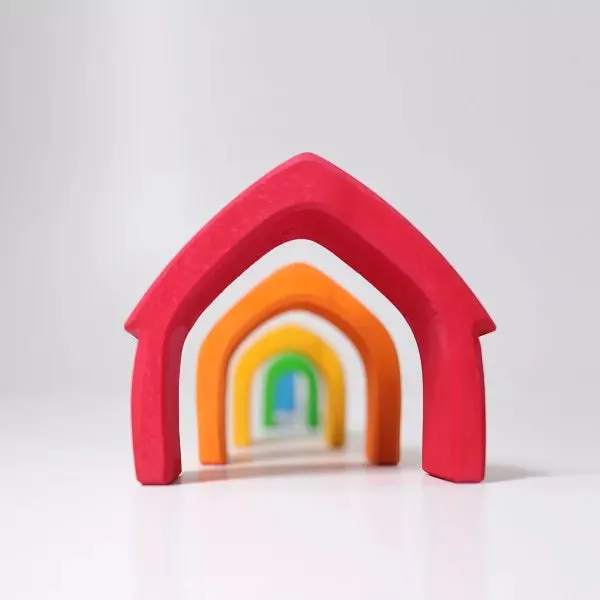 Grimm's rainbow house stacker