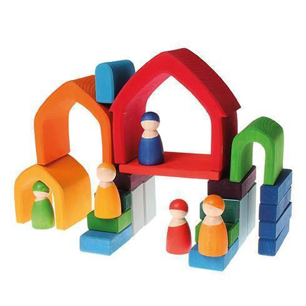 Grimm's rainbow house stacker