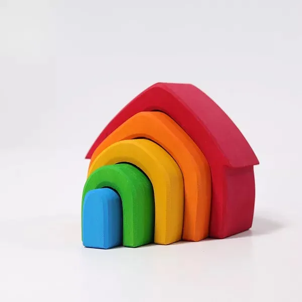 Grimm's rainbow house stacker