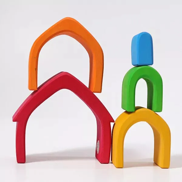 Grimm's rainbow house stacker