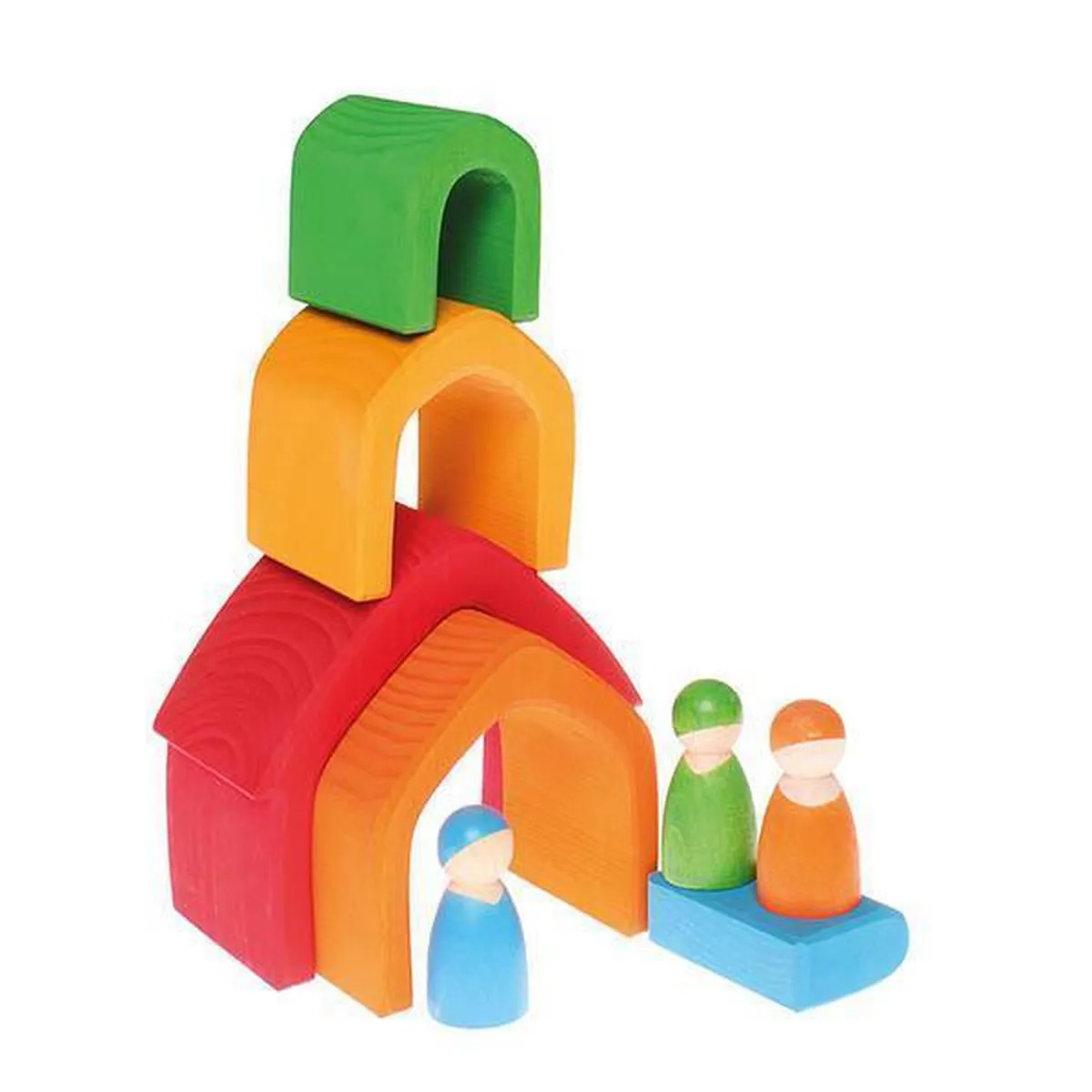 Grimm's rainbow house stacker