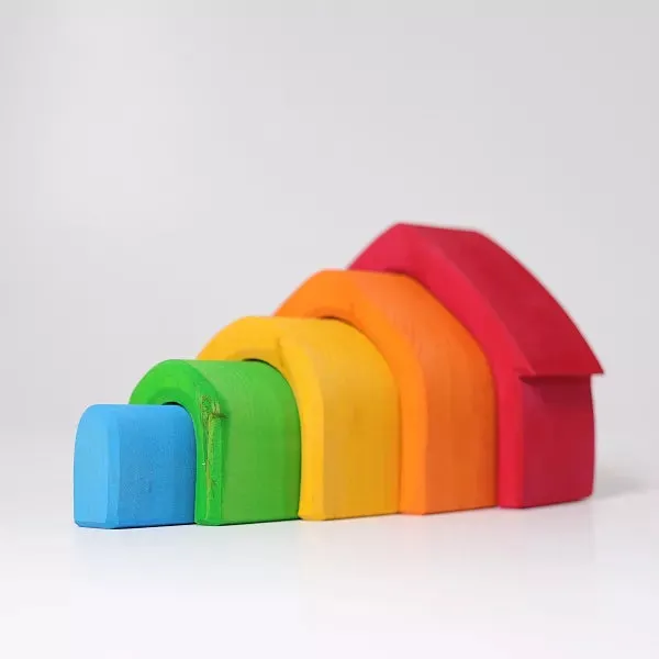 Grimm's rainbow house stacker