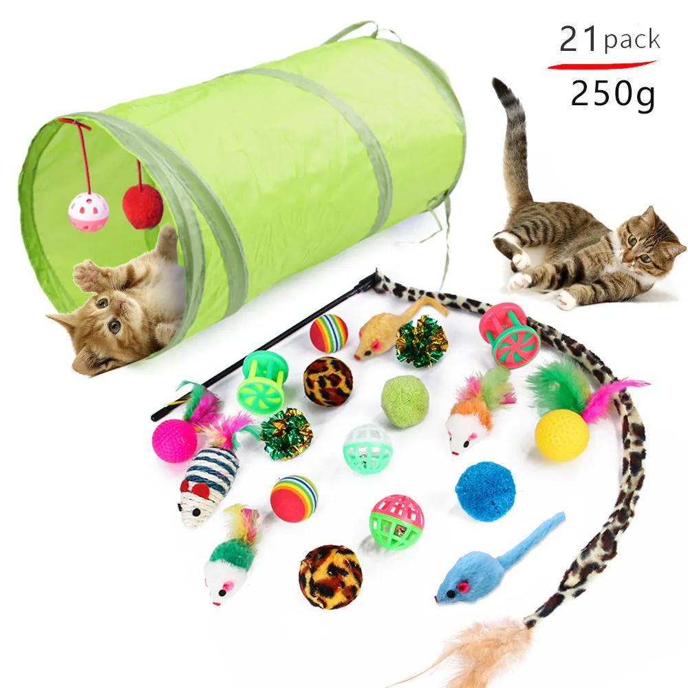 Interactive Feather Cat Toy Set Exercise and Bonding