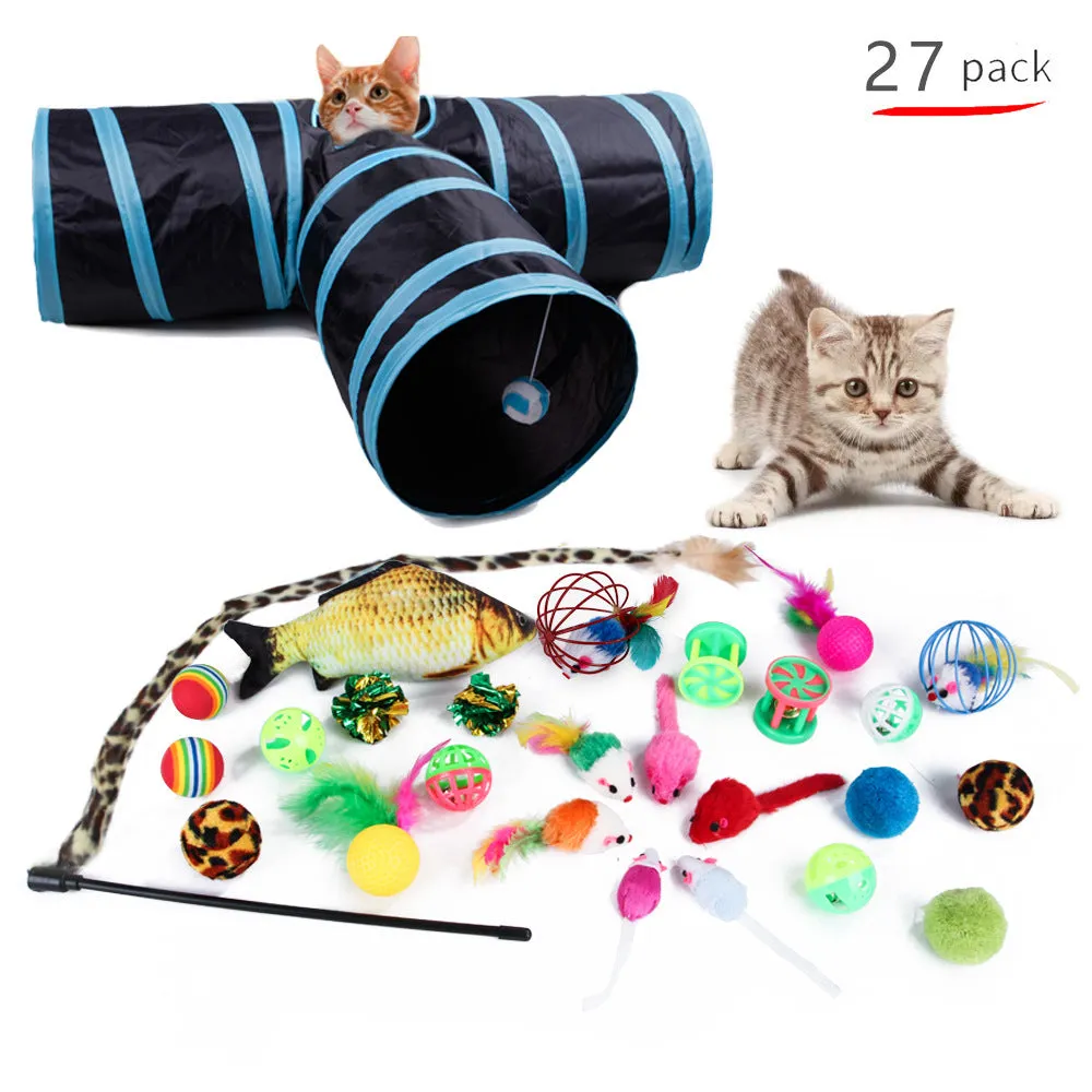 Interactive Feather Cat Toy Set Exercise and Bonding