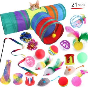 Interactive Feather Cat Toy Set Exercise and Bonding