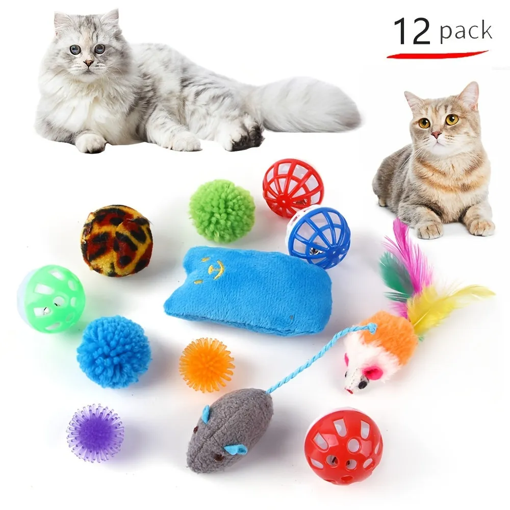 Interactive Feather Cat Toy Set Exercise and Bonding