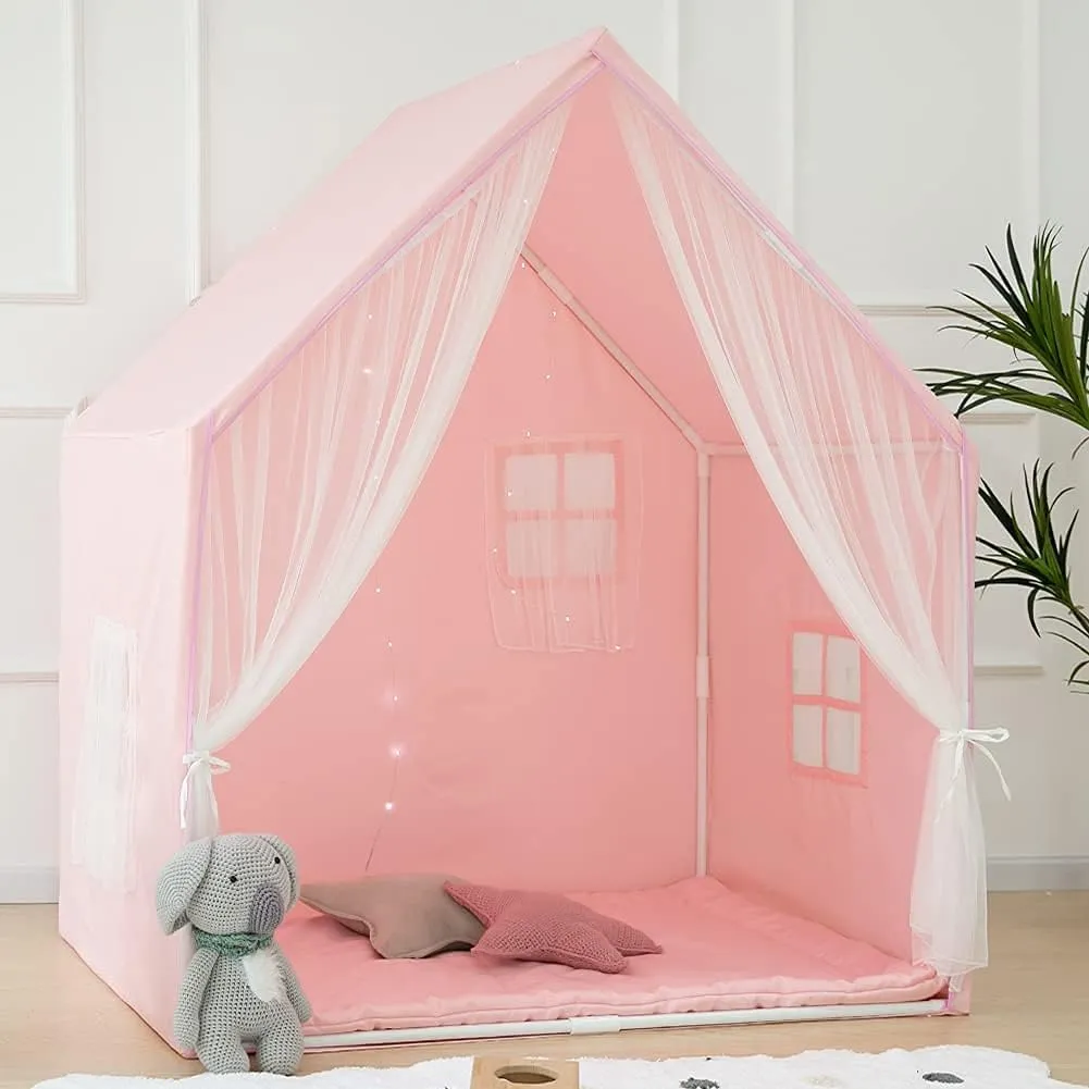 Kids Play Tent - Large Indoor Castle Playhouse for Girls and Boys