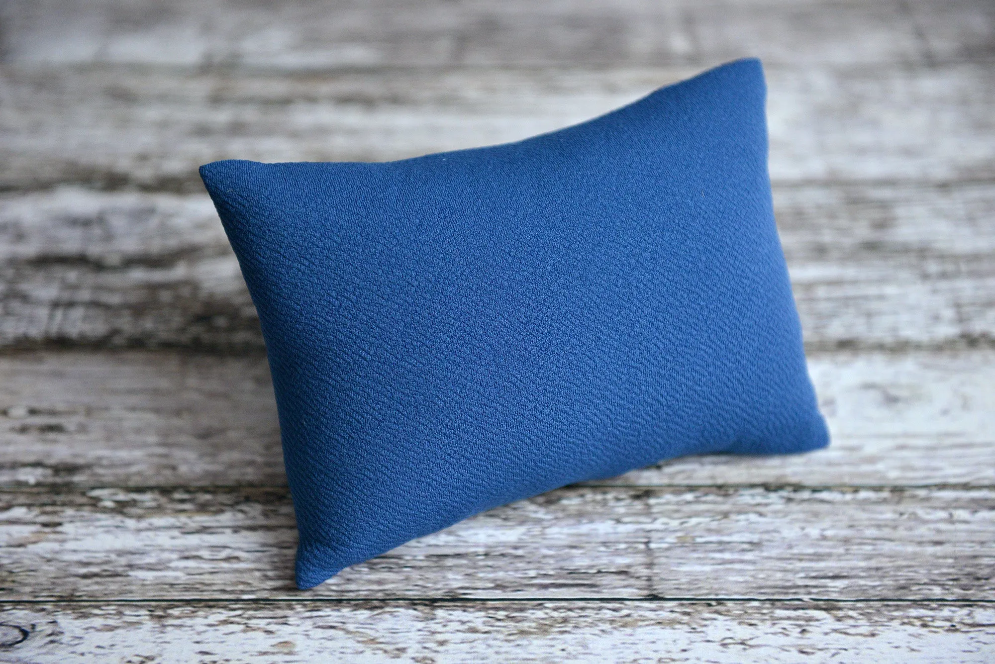 Mini Pillow with Cover - Textured - Denim