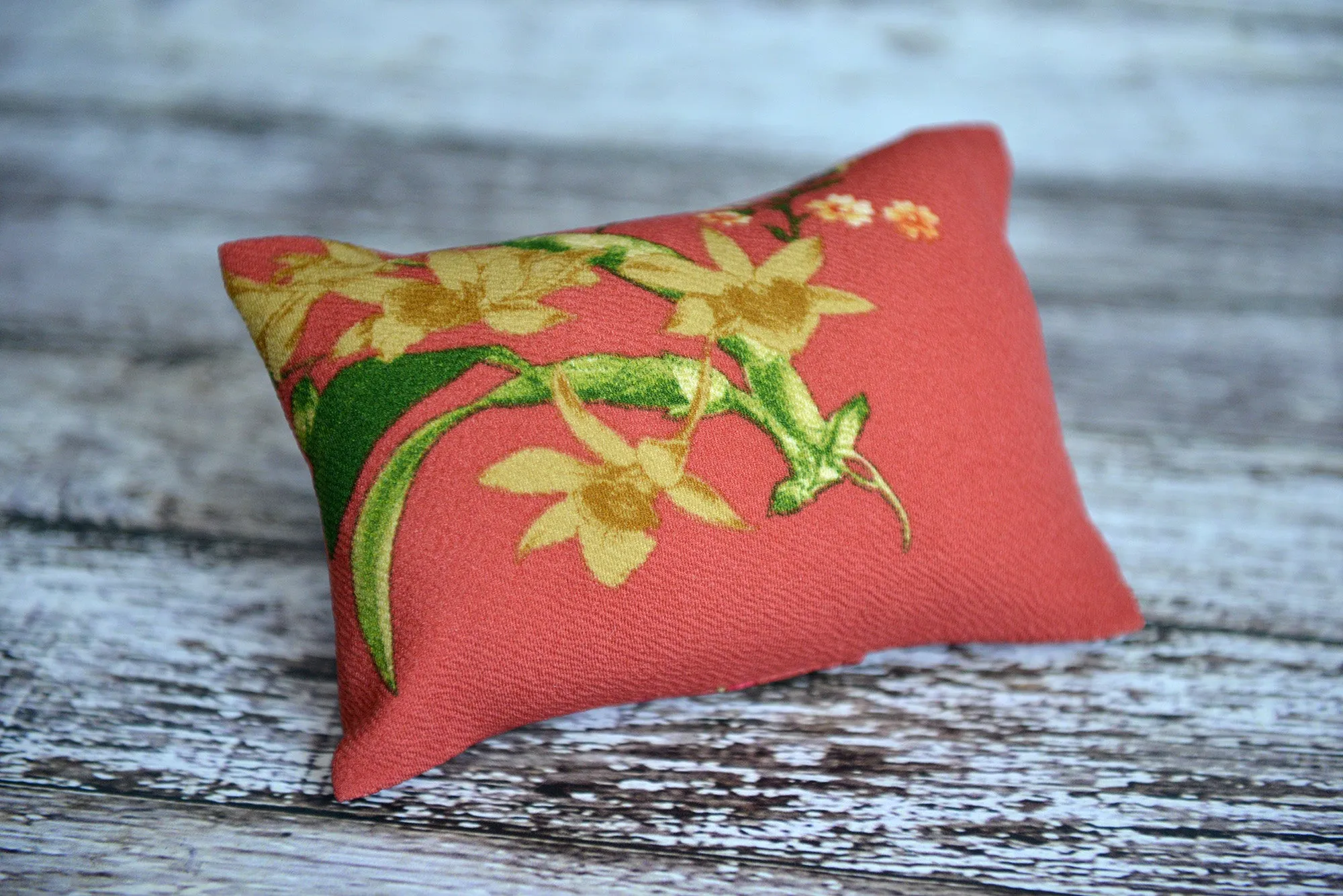 Mini Pillow with Cover - Textured - Floral 4