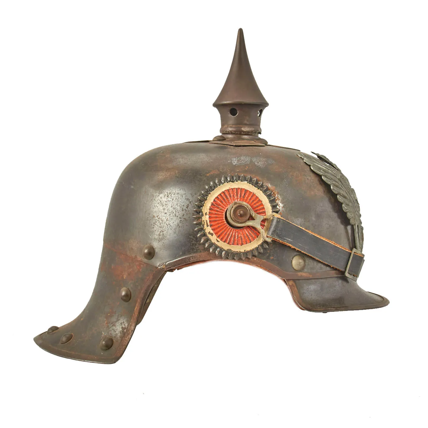 Original German WWI Prussian M1915 Jäger zu Pferde Lobster Tail Pickelhaube Helmet by Helbing & Sackewitz