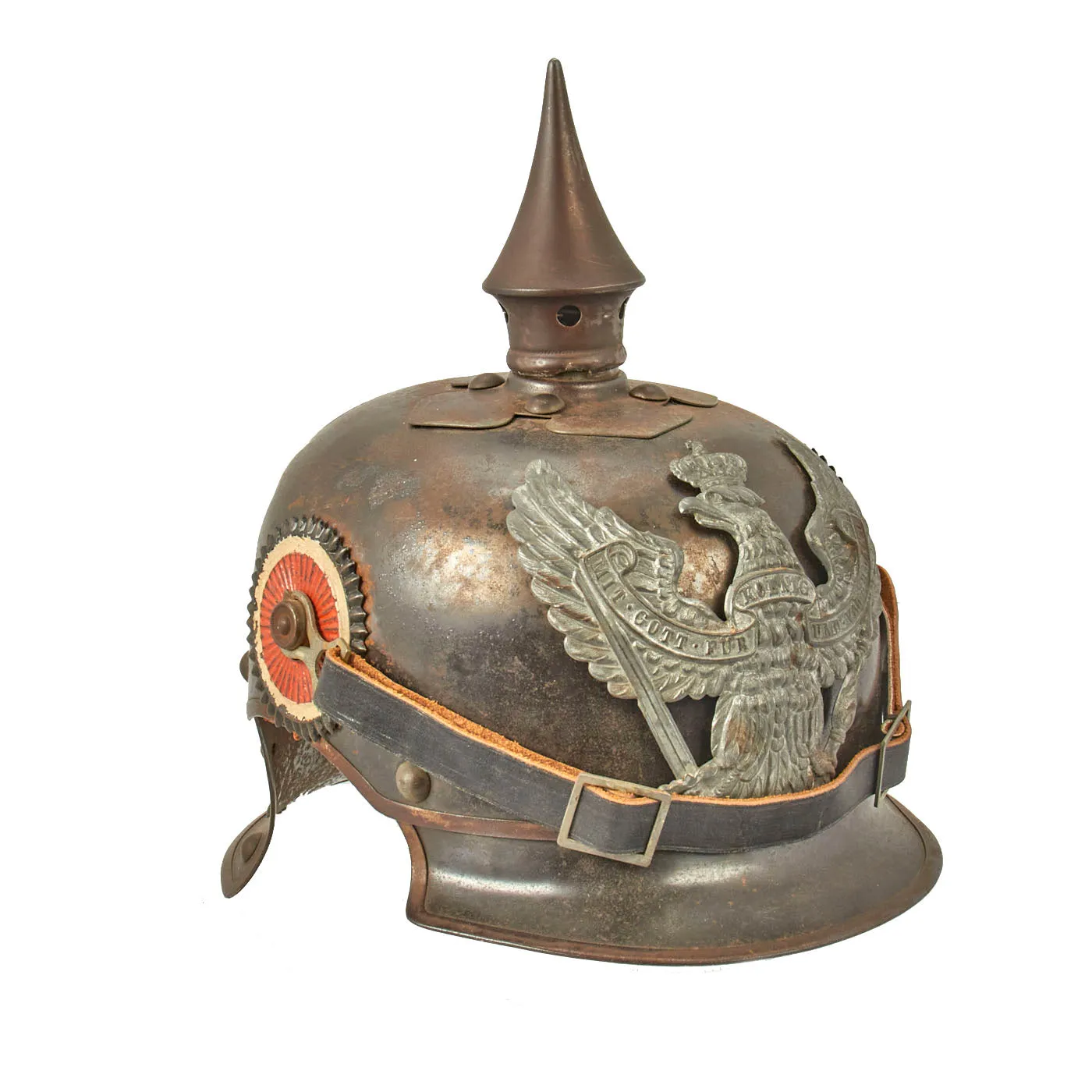 Original German WWI Prussian M1915 Jäger zu Pferde Lobster Tail Pickelhaube Helmet by Helbing & Sackewitz