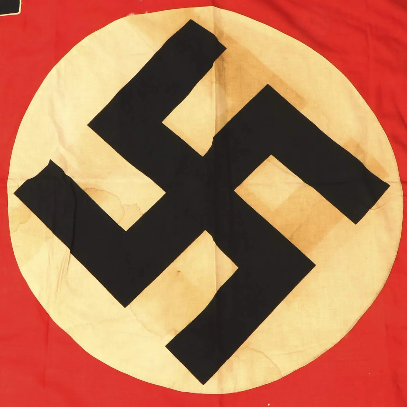 Original German WWII SA Sturmfahne Fringed Political Storm Flag marked Godesberg-Nord 4  - 48" x 53"