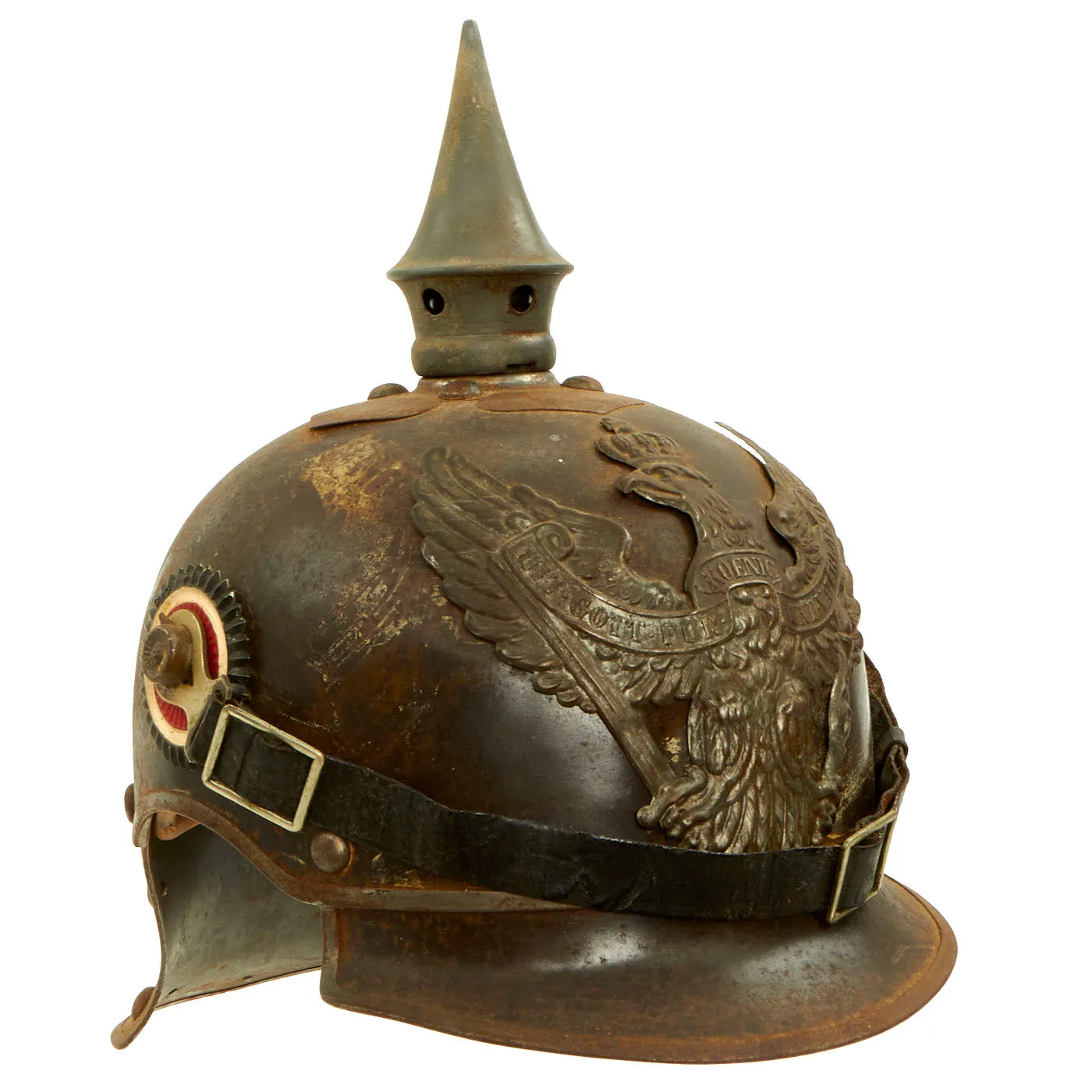 Original Imperial German WWI Prussian M1915 Jäger zu Pferde Lobster Tail Pickelhaube Helmet - Dated 1916