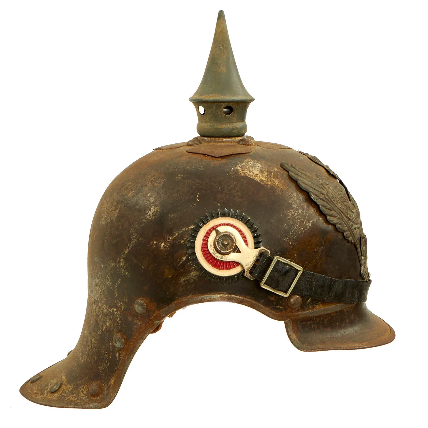 Original Imperial German WWI Prussian M1915 Jäger zu Pferde Lobster Tail Pickelhaube Helmet - Dated 1916