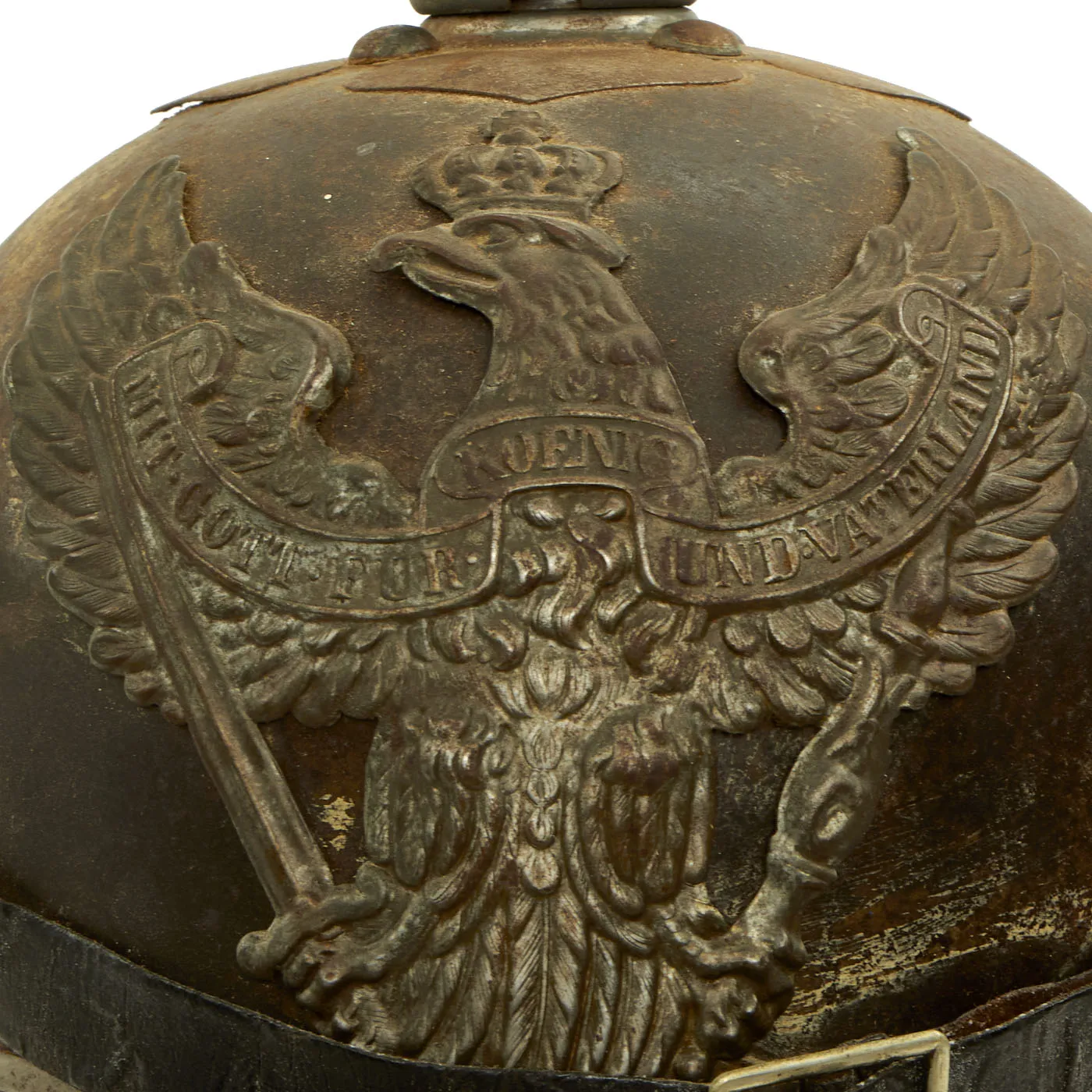 Original Imperial German WWI Prussian M1915 Jäger zu Pferde Lobster Tail Pickelhaube Helmet - Dated 1916