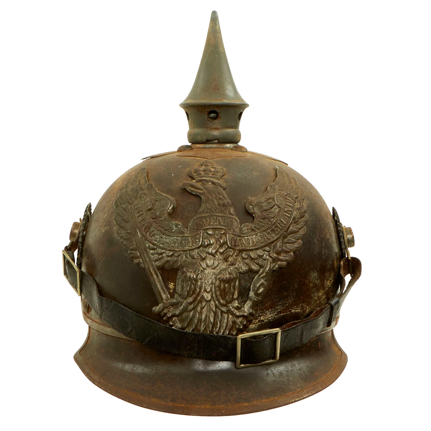 Original Imperial German WWI Prussian M1915 Jäger zu Pferde Lobster Tail Pickelhaube Helmet - Dated 1916