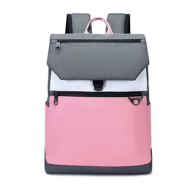 Oxford Waterproof School Laptop Backpacks For Girls