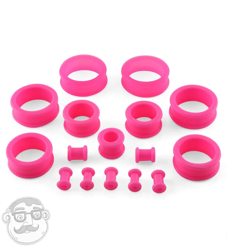 Pink Silicone Tunnels (CLOSE OUT)