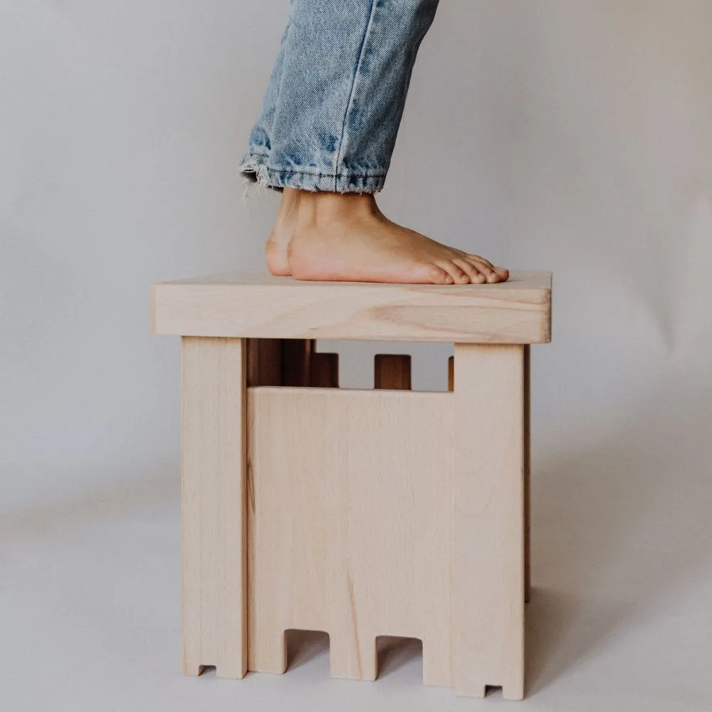 Play stool - Beechwood - 8 Sliding parts