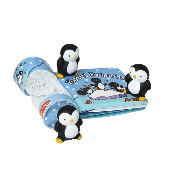 Playful Penguins Bath Book & Toys