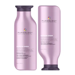 Pureology Hydrate Sheer Shampoo and Conditioner Bundle For Fine, Dry Hair